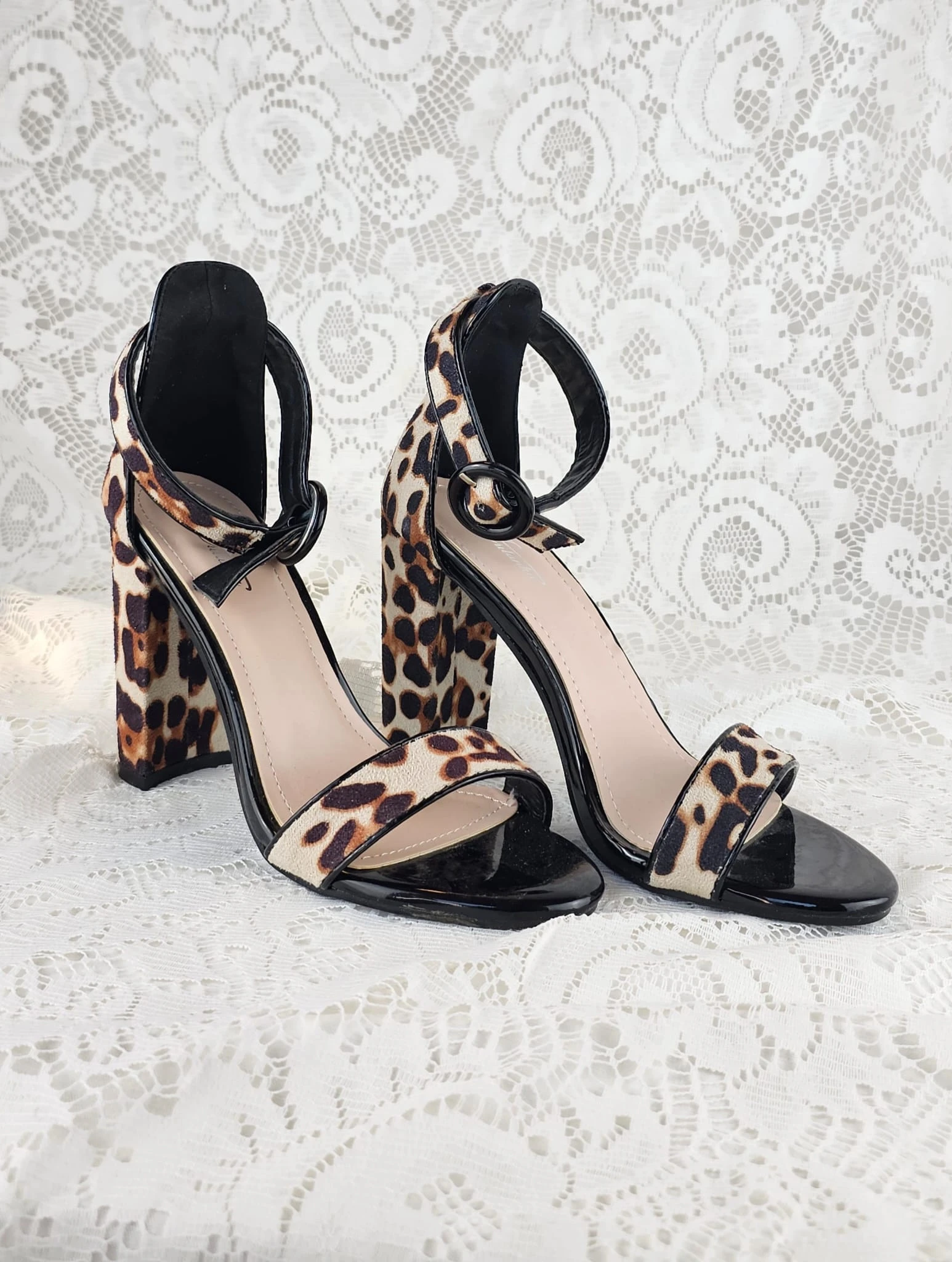 Sandale a fashion talon leopard